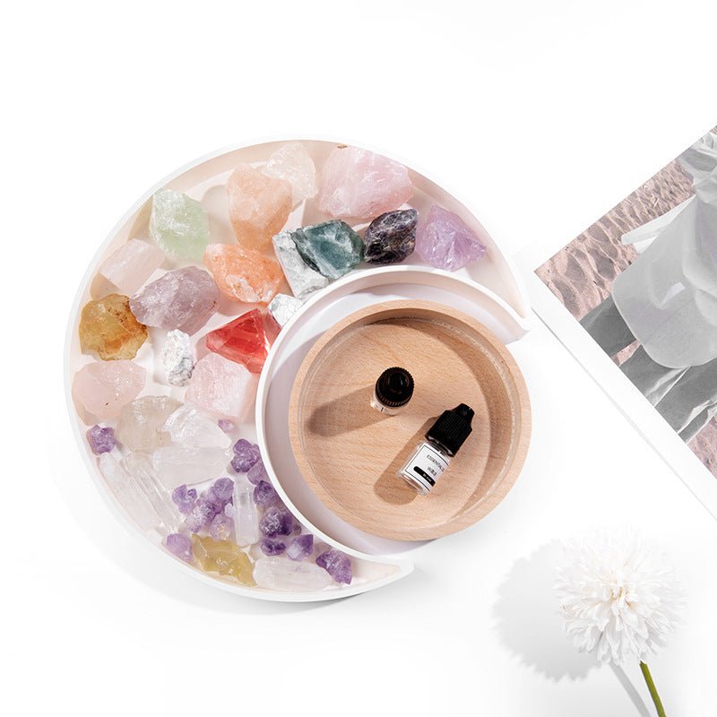 Moon Shape Plastic Tray - Trays - Delicors