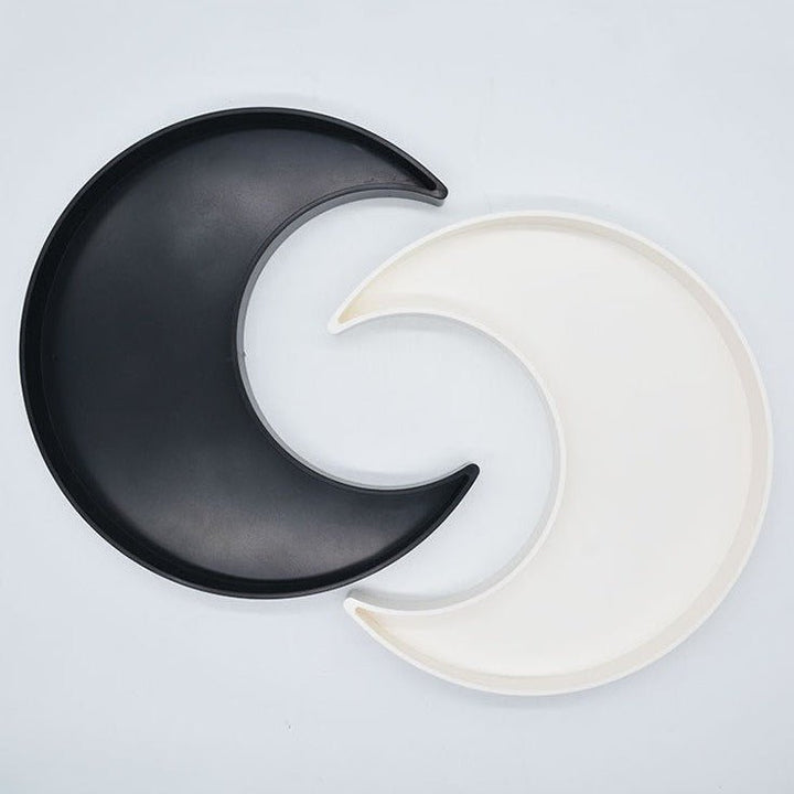 Moon Shape Plastic Tray - Trays - Delicors