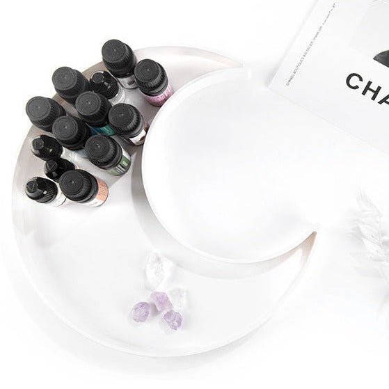 Moon Shape Plastic Tray - Trays - Delicors
