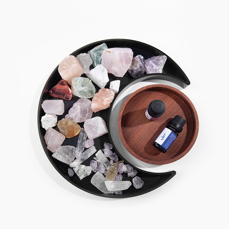 Moon Shape Plastic Tray - Trays - Delicors