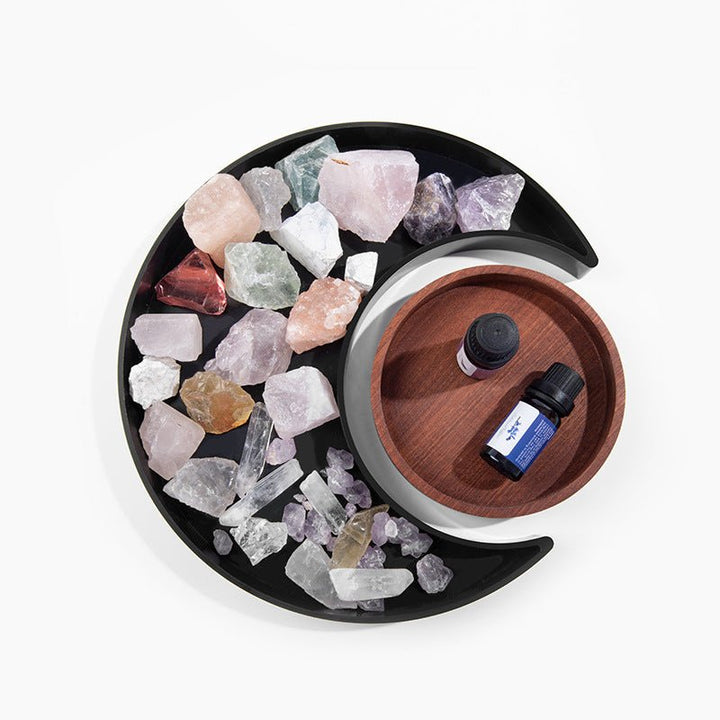 Moon Shape Plastic Tray - Trays - Delicors