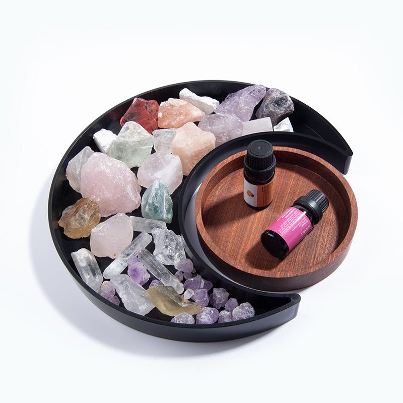 Moon Shape Plastic Tray - Trays - Delicors