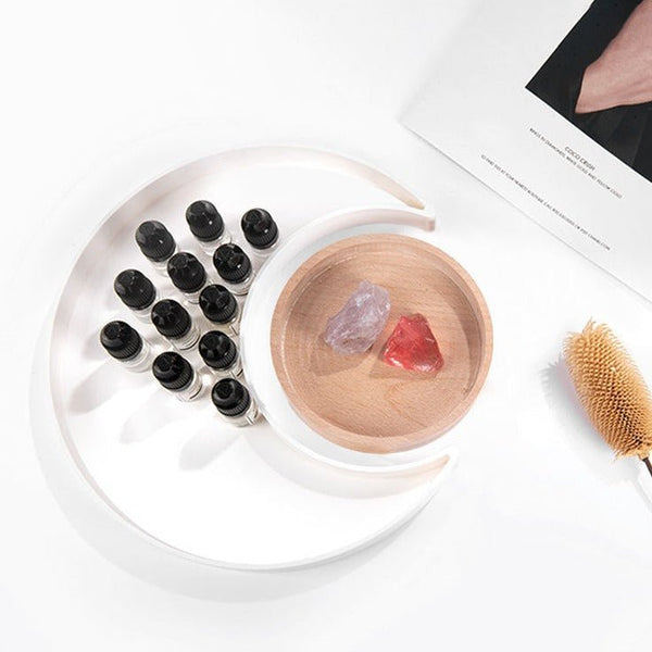 Moon Shape Plastic Tray - Trays - Delicors