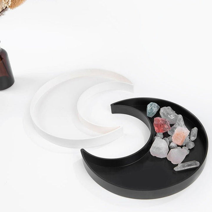 Moon Shape Plastic Tray - Trays - Delicors