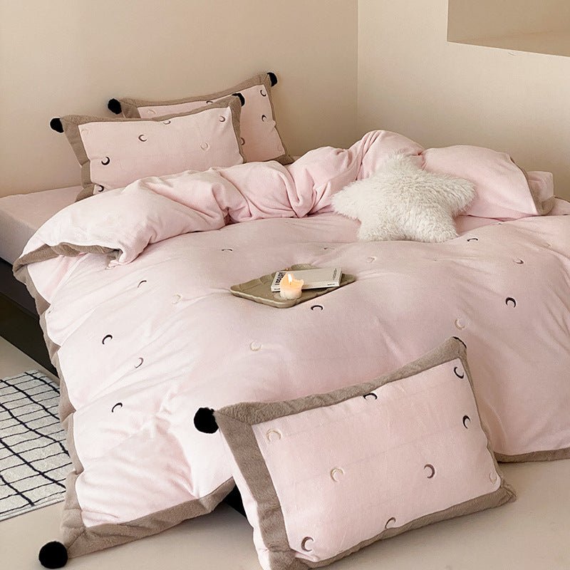 Night Sky Serenade Moon and Stars Bedding Ensemble - Bedding - Delicors