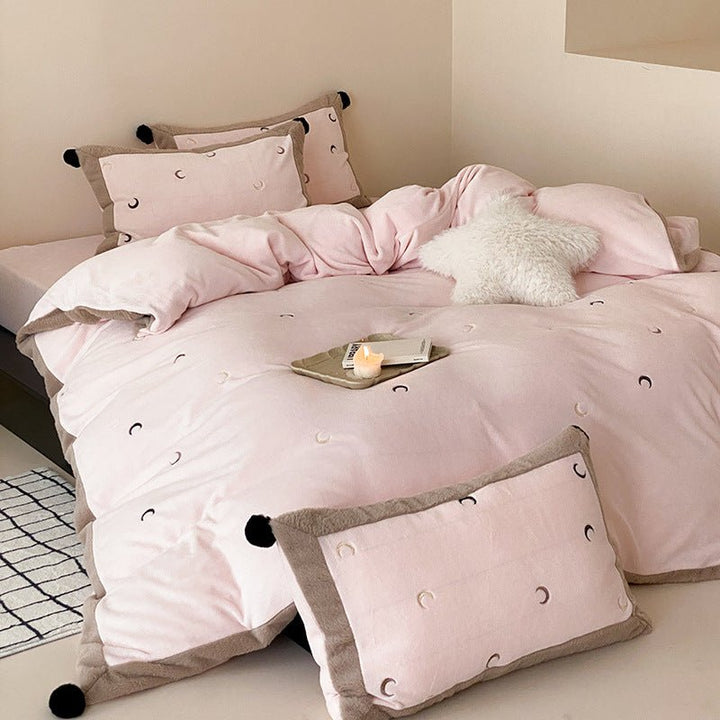 Night Sky Serenade Moon and Stars Bedding Ensemble - Bedding - Delicors