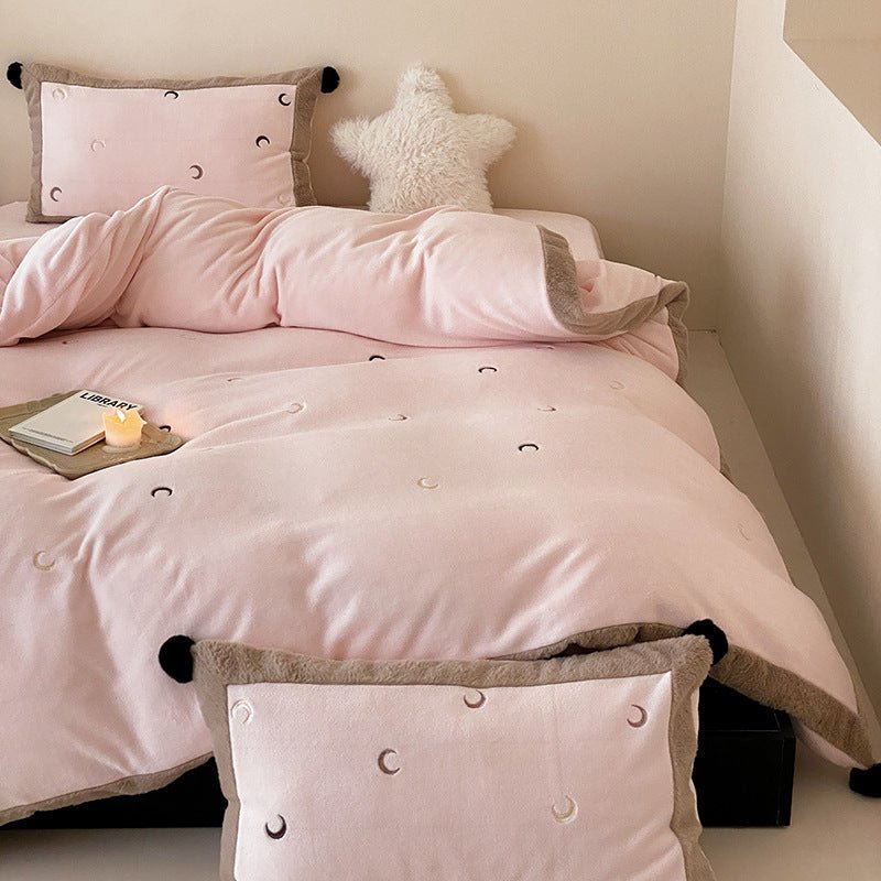 Night Sky Serenade Moon and Stars Bedding Ensemble - Bedding - Delicors