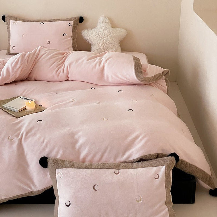 Night Sky Serenade Moon and Stars Bedding Ensemble - Bedding - Delicors