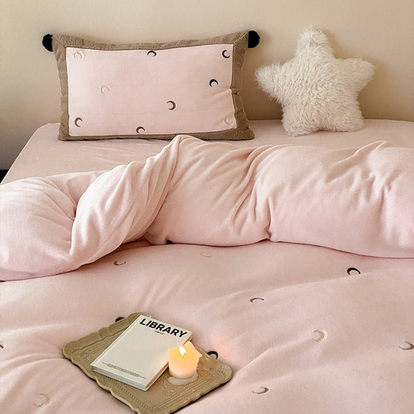 Night Sky Serenade Moon and Stars Bedding Ensemble - Bedding - Delicors