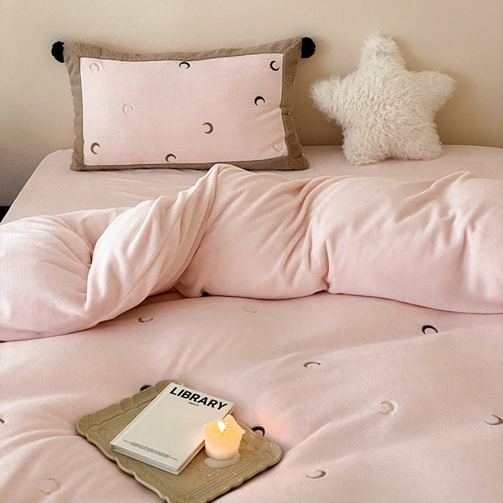 Night Sky Serenade Moon and Stars Bedding Ensemble - Bedding - Delicors