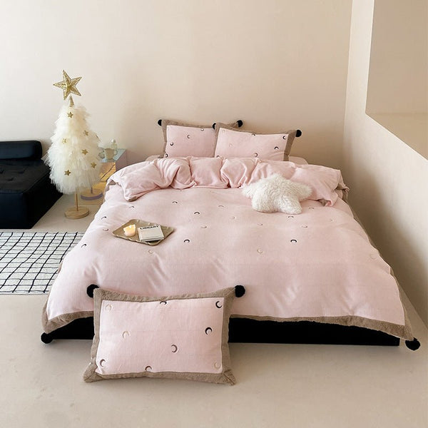 Night Sky Serenade Moon and Stars Bedding Ensemble - Bedding - Delicors