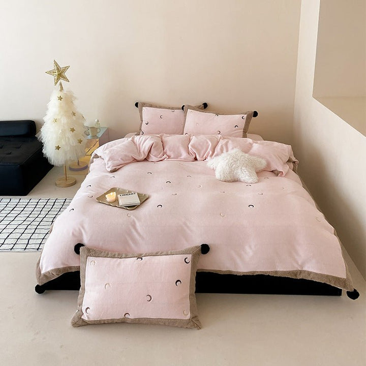 Night Sky Serenade Moon and Stars Bedding Ensemble - Bedding - Delicors