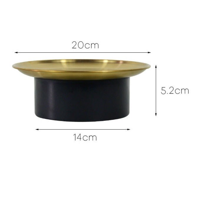 Nordic Gold Round Tray - Tray - Delicors