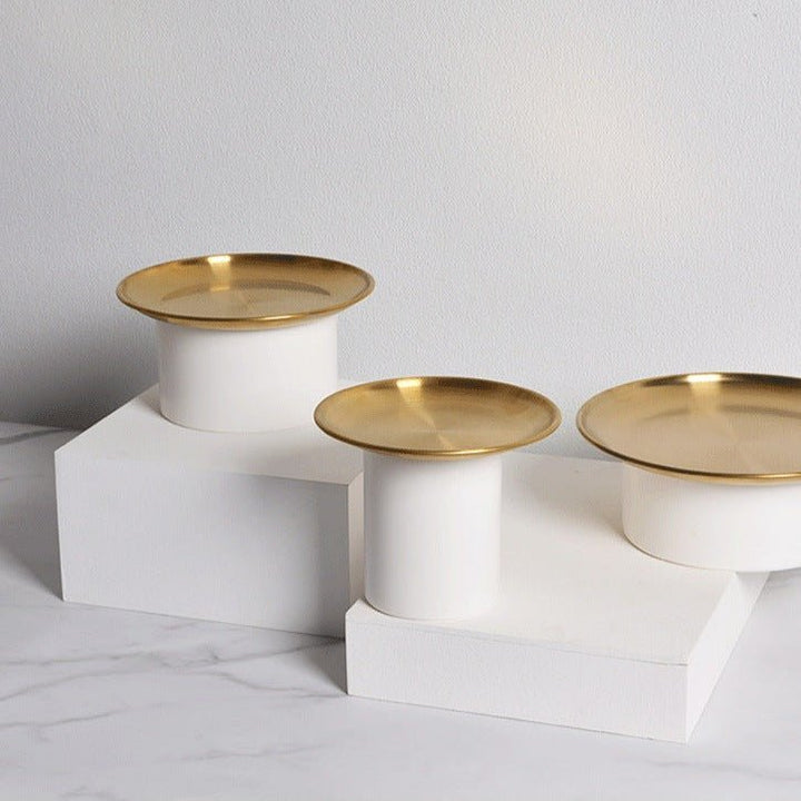 Nordic Gold Round Tray - Tray - Delicors