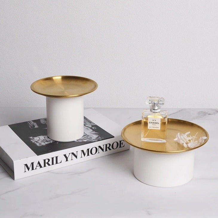 Nordic Gold Round Tray - Tray - Delicors