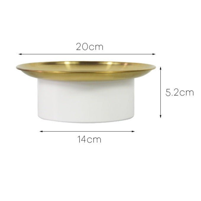 Nordic Gold Round Tray - Tray - Delicors