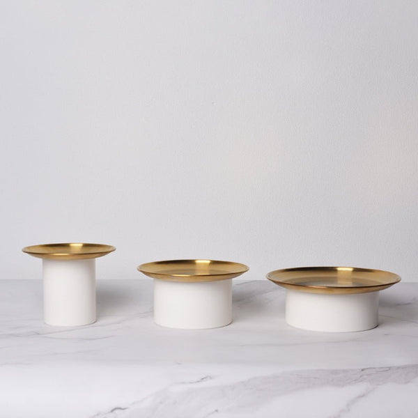 Nordic Gold Round Tray - Tray - Delicors