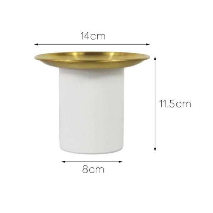 Nordic Gold Round Tray - Tray - Delicors