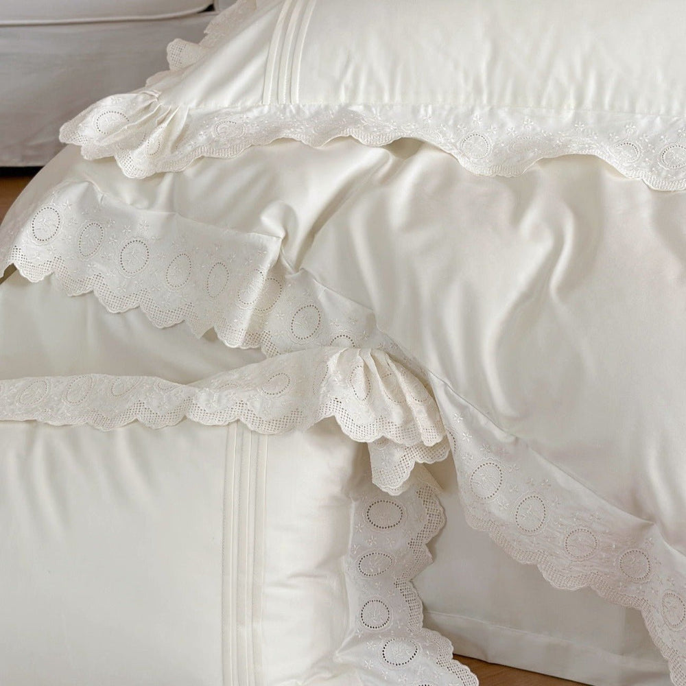 Parisian Lace Blush Bedding Set - Bedding - Delicors
