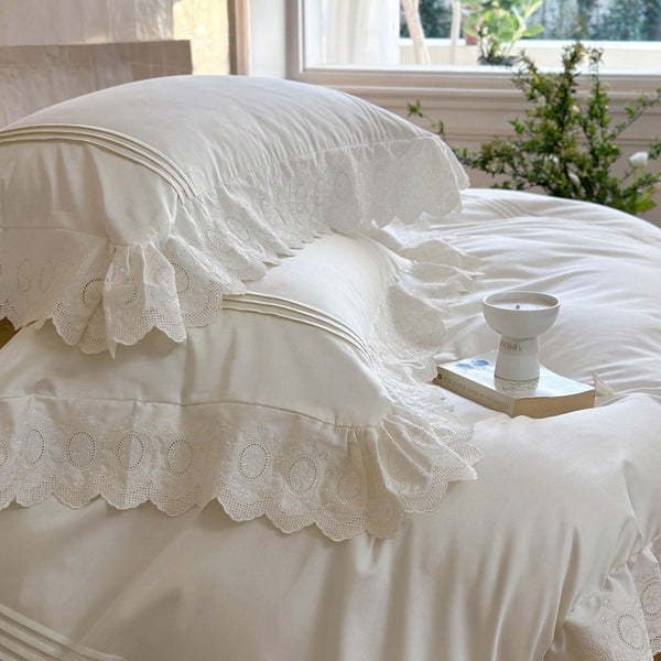 Parisian Lace Blush Bedding Set - Bedding - Delicors