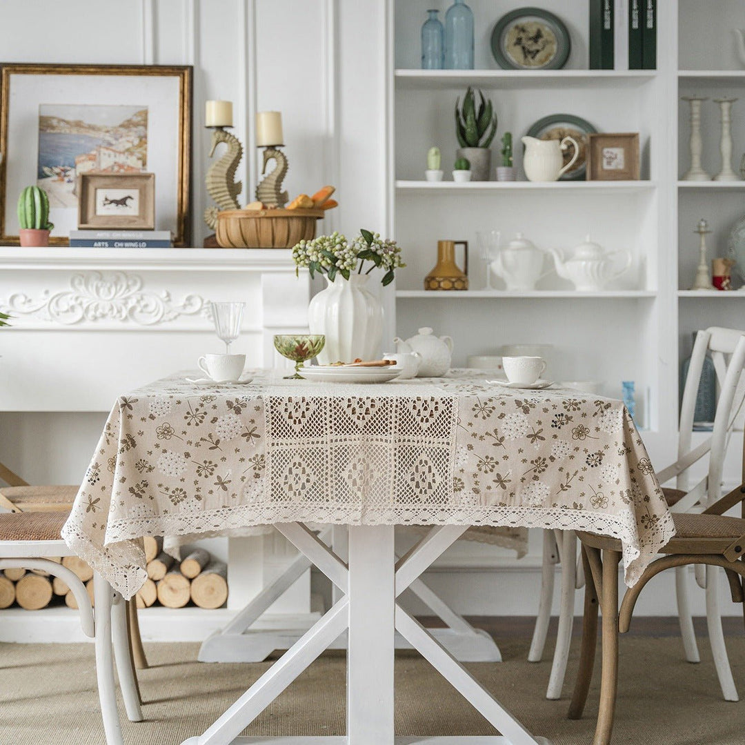 Peaceful Beige Table Cloth Collection - Table Cloth - Delicors