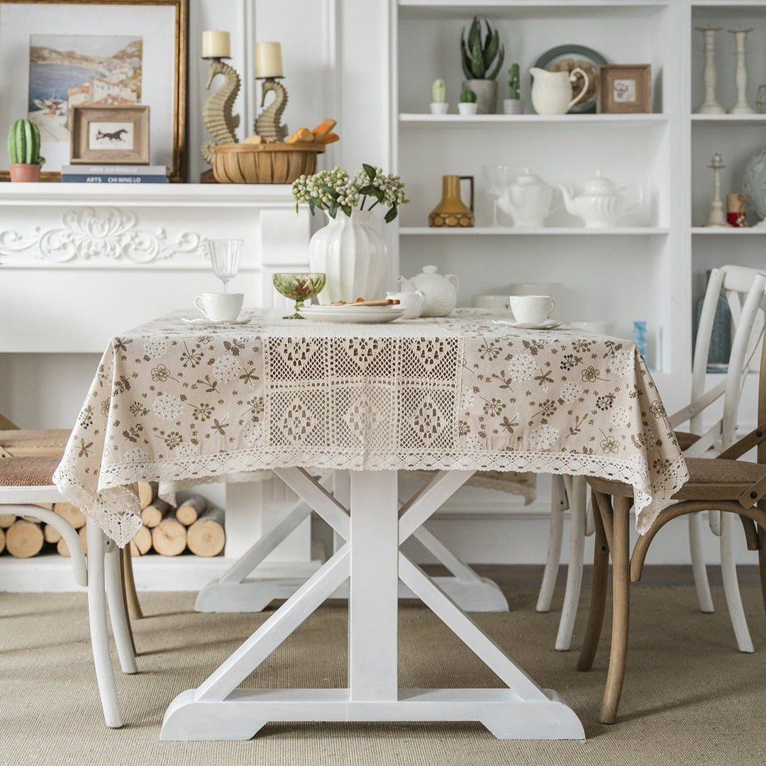 Peaceful Beige Table Cloth Collection - Table Cloth - Delicors