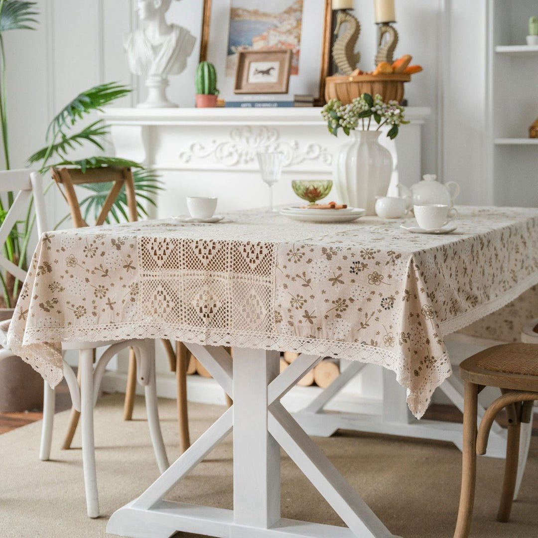Peaceful Beige Table Cloth Collection - Table Cloth - Delicors