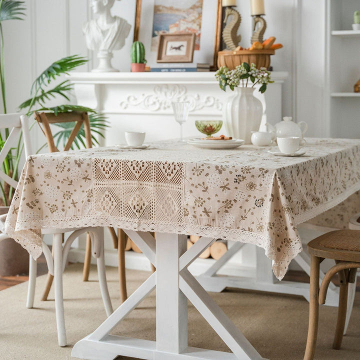 Peaceful Beige Table Cloth Collection - Table Cloth - Delicors