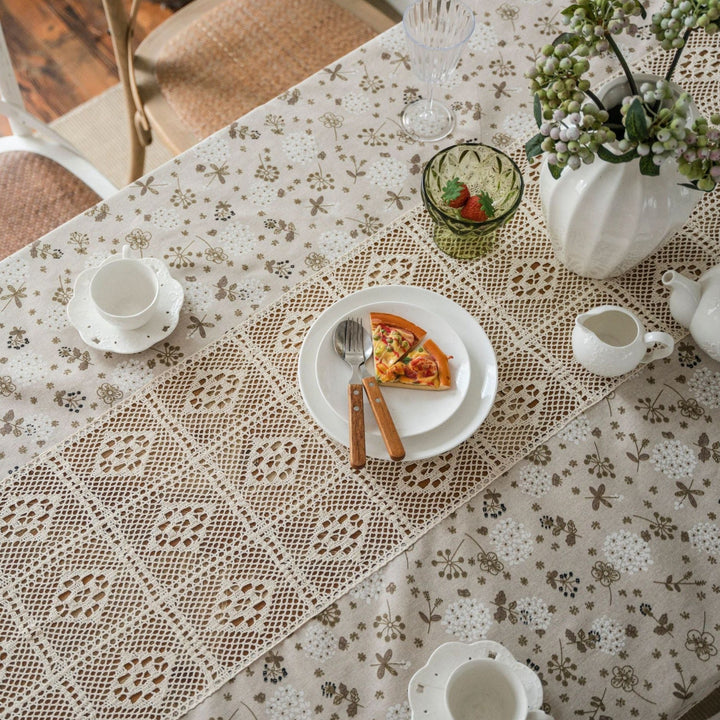 Peaceful Beige Table Cloth Collection - Table Cloth - Delicors