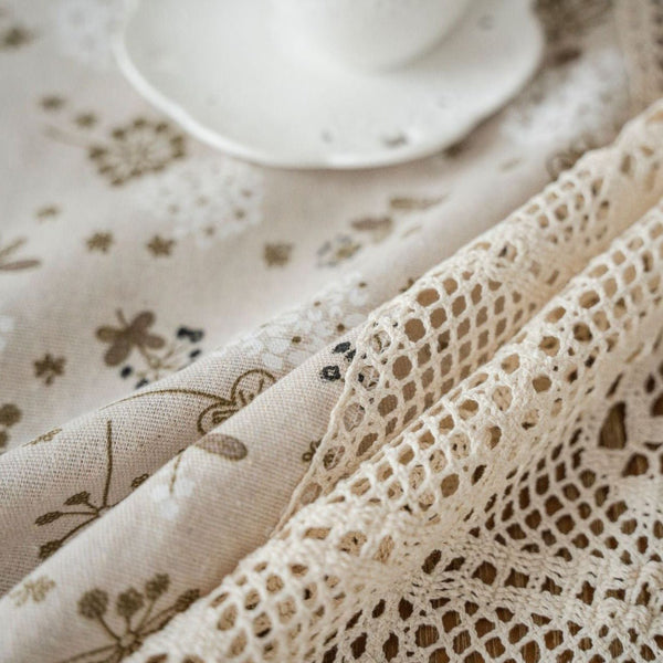 Peaceful Beige Table Cloth Collection - Table Cloth - Delicors