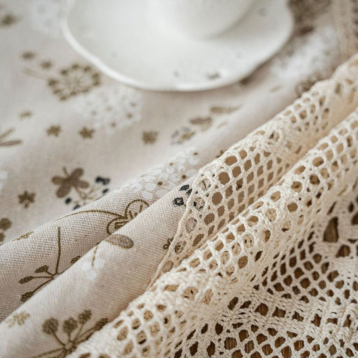 Peaceful Beige Table Cloth Collection - Table Cloth - Delicors