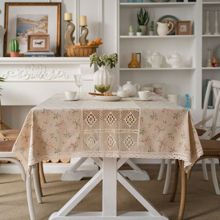 Peaceful Beige Table Cloth Collection - Table Cloth - Delicors