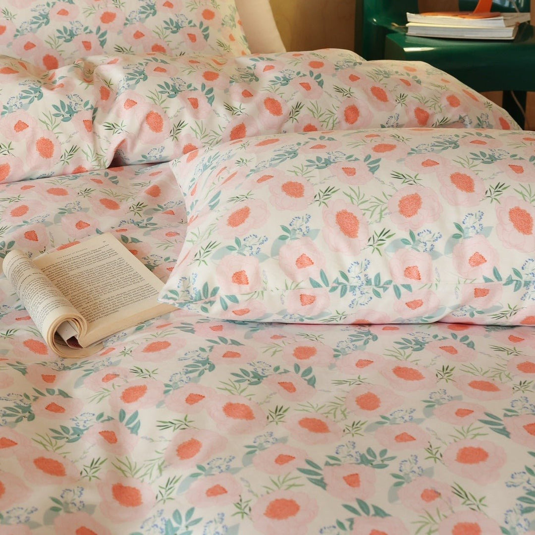 Petal Poppy Paradise Bedding Set - Bedding - Delicors