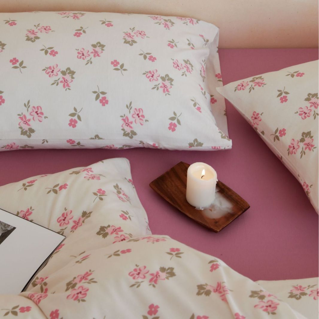 Pink Garden Bedding Set -Bedding- Delicors