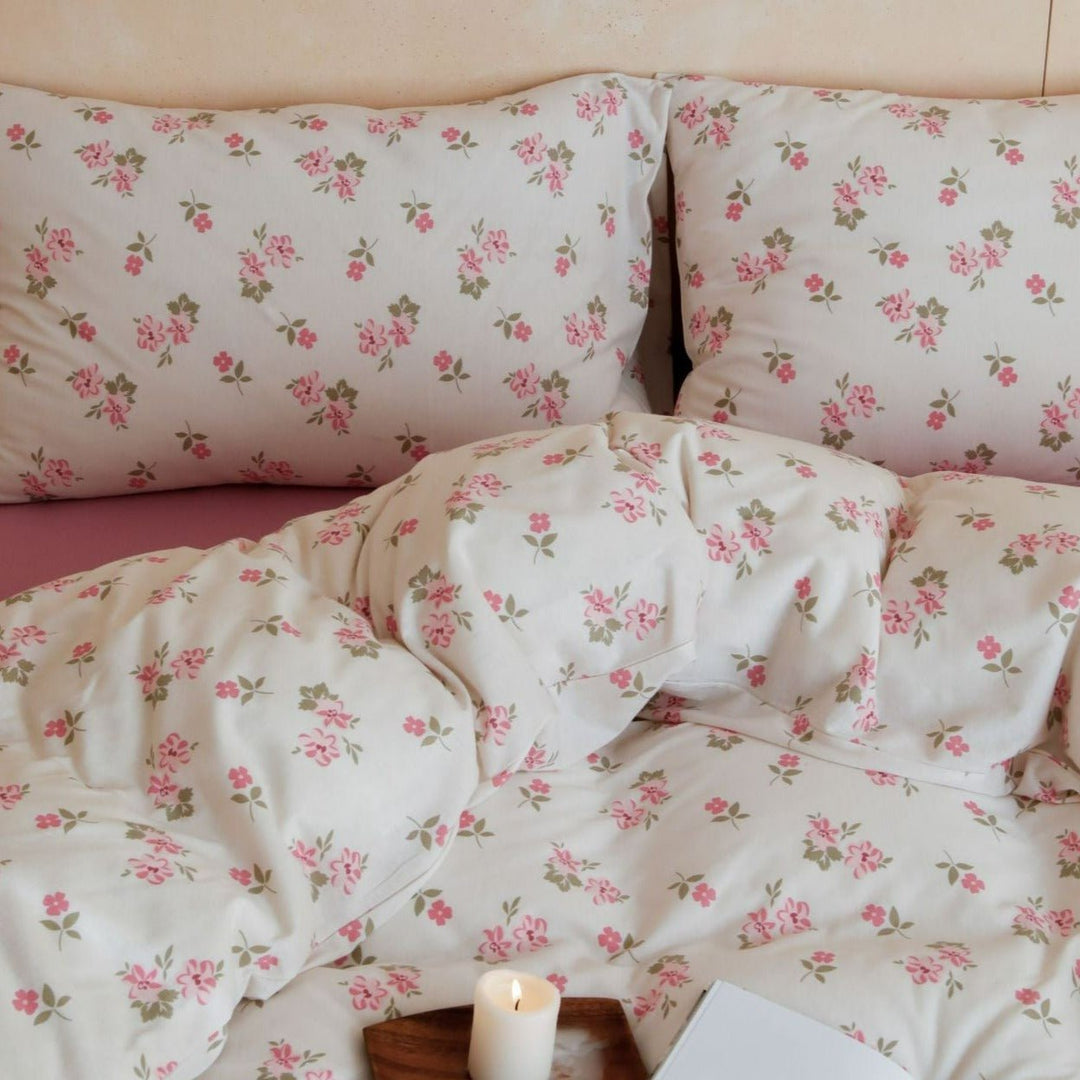 Pink Garden Bedding Set -Bedding- Delicors