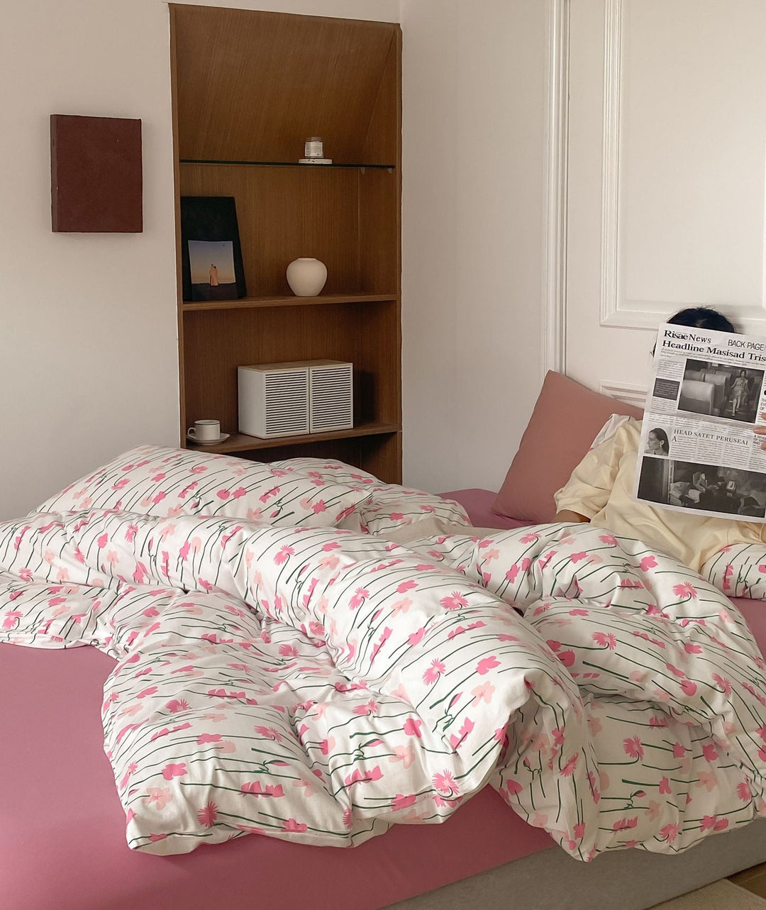 Pink Poppy Bedding Set - FINAN SALE - Delicors