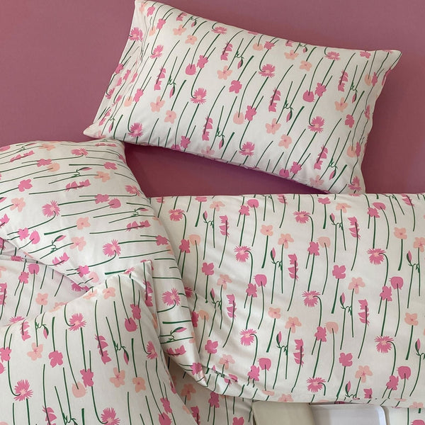 Pink Poppy Bedding Set - FINAN SALE - Delicors