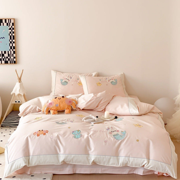 Pink Seabed Fantasy Bedding Set - Bedding - Delicors