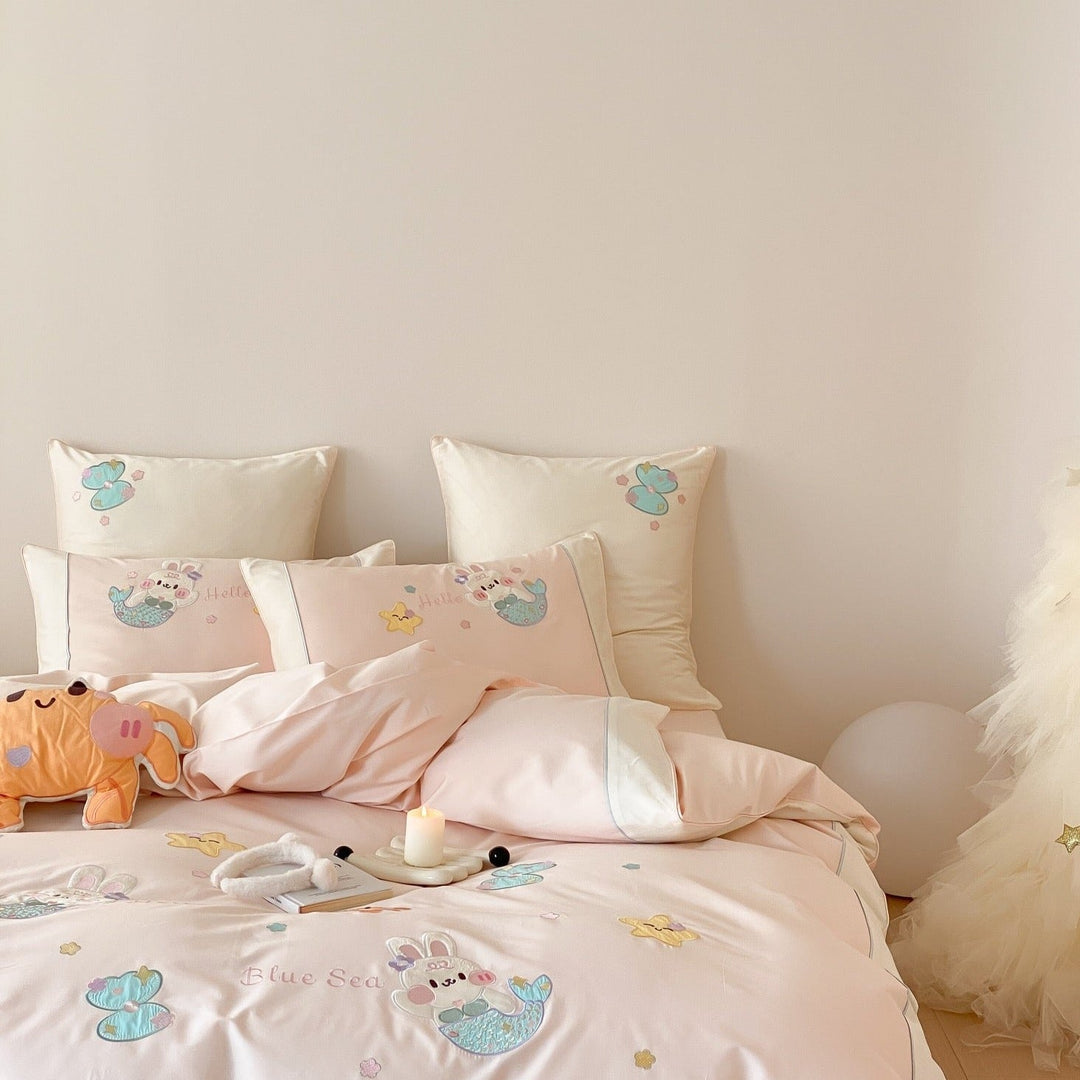 Pink Seabed Fantasy Bedding Set - Bedding - Delicors