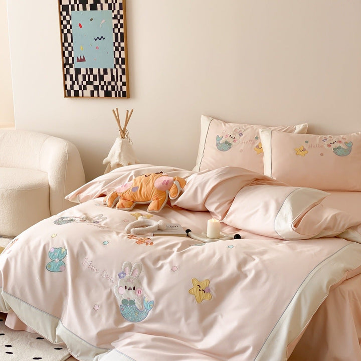 Pink Seabed Fantasy Bedding Set - Bedding - Delicors