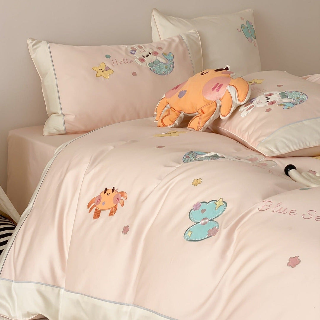 Pink Seabed Fantasy Bedding Set - Bedding - Delicors