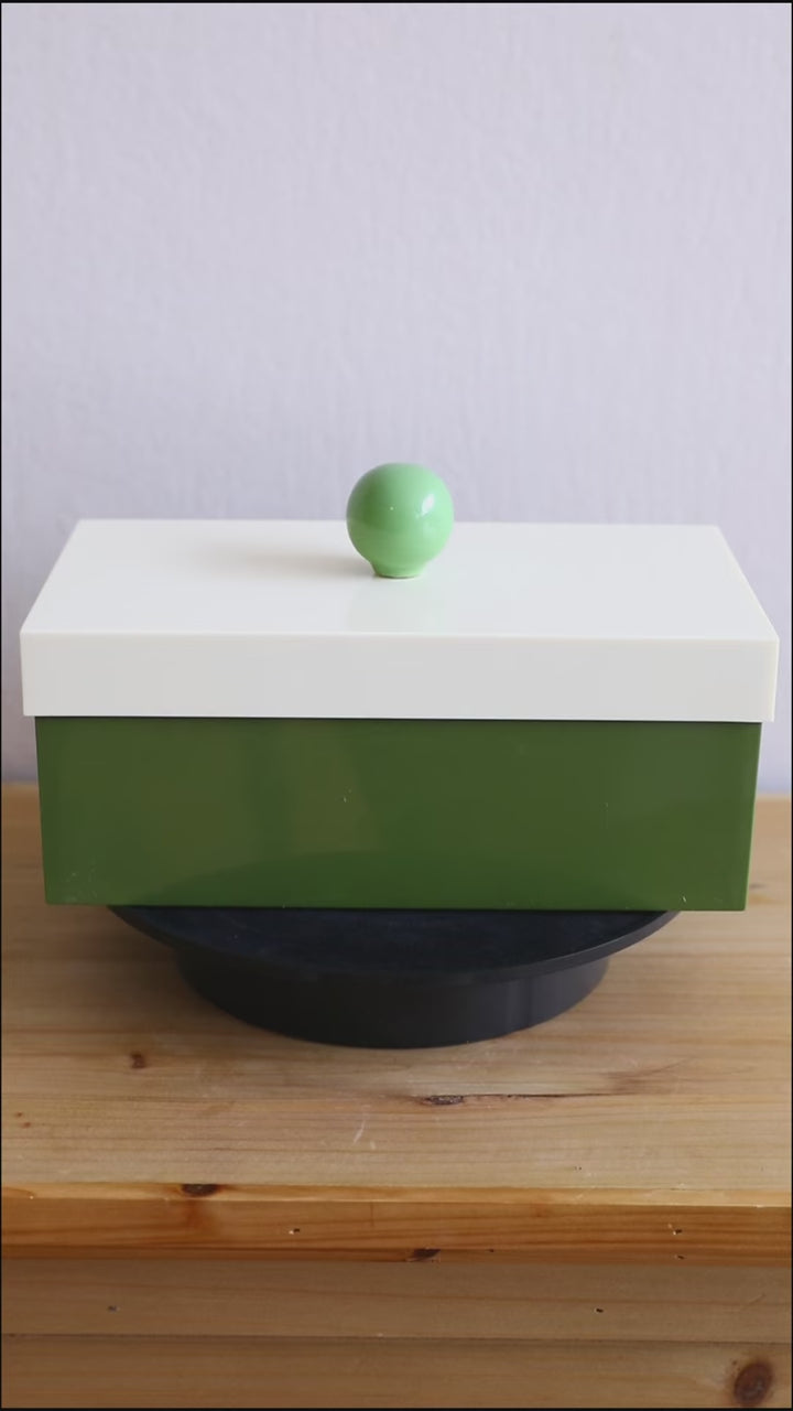 Funky Docky Lidded Storage Box Mossgreen - Delicors