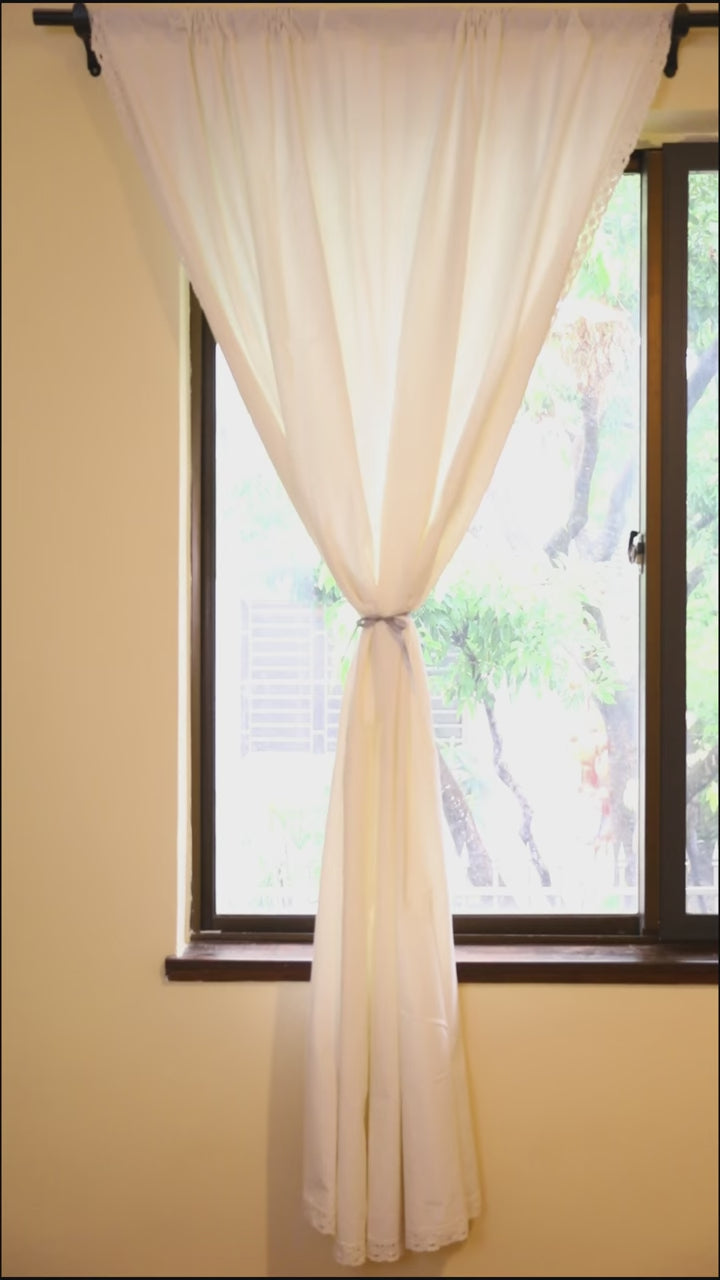 Peaceful Cotton Curtain - FINAL SALE