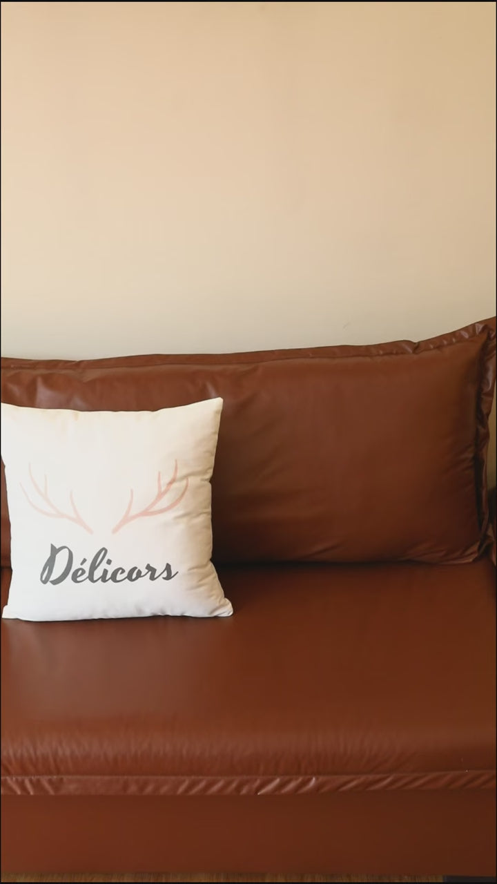 Retro Line Ruffle Cushion