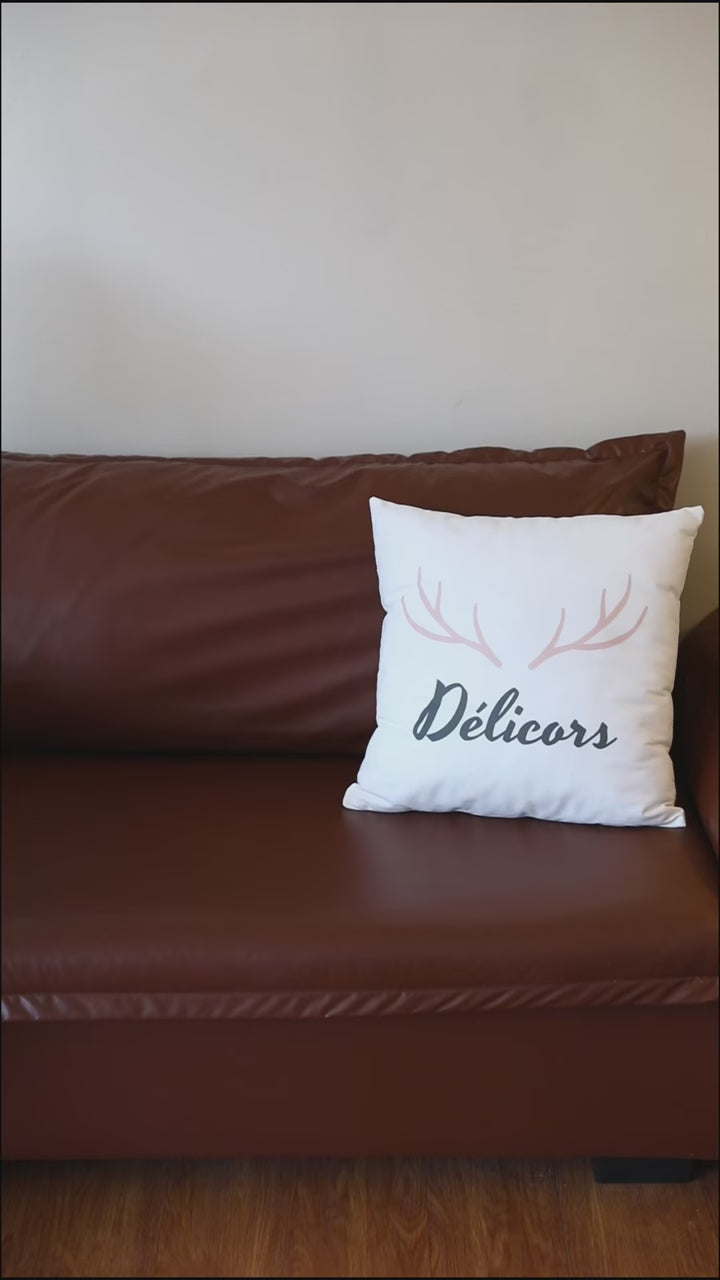 Cozy Ruffle White Cushion - Delicors