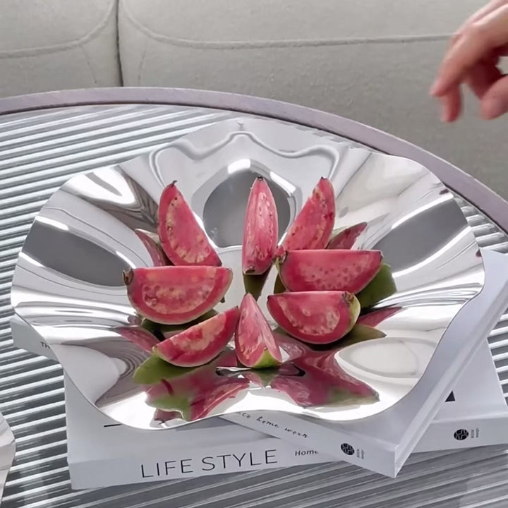 Silver Petal Tray Collection