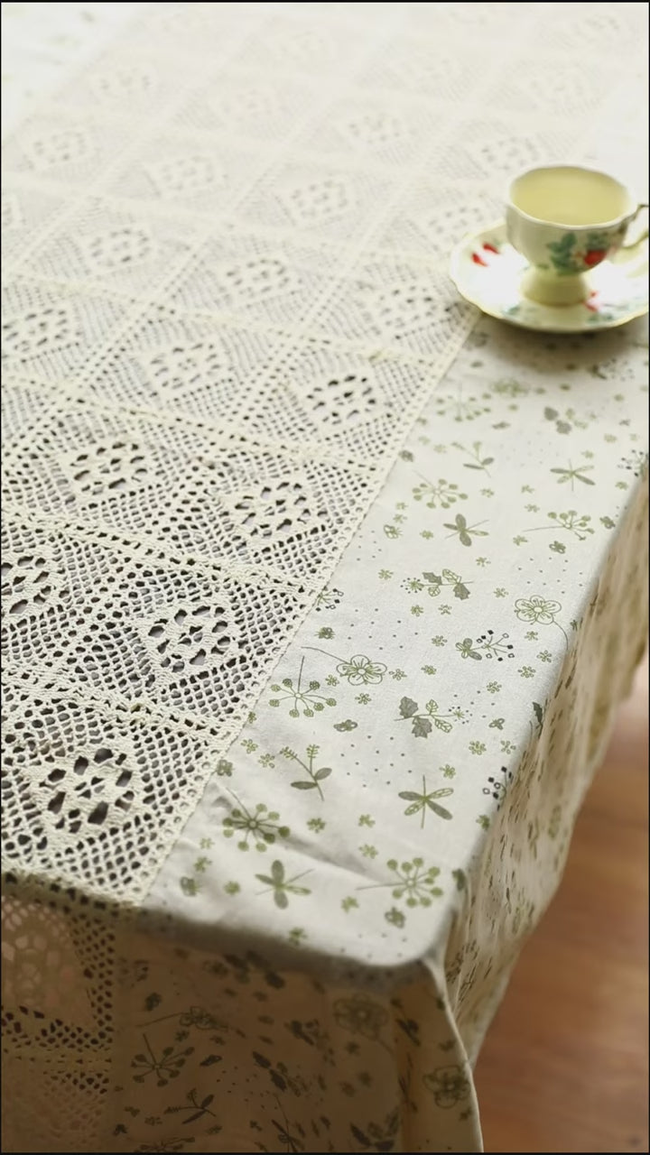 Peaceful Beige Table Cloth