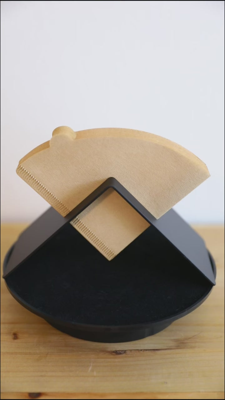 Triangle Coffee Filter Holder & Filter Set - Delicors