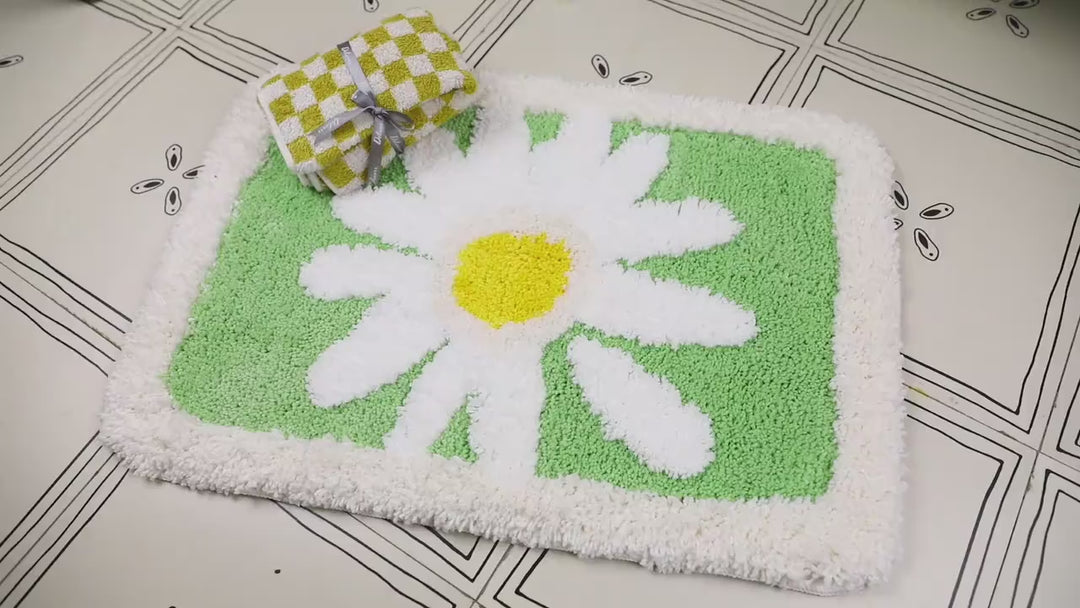 Daisy Petal Bath Mat