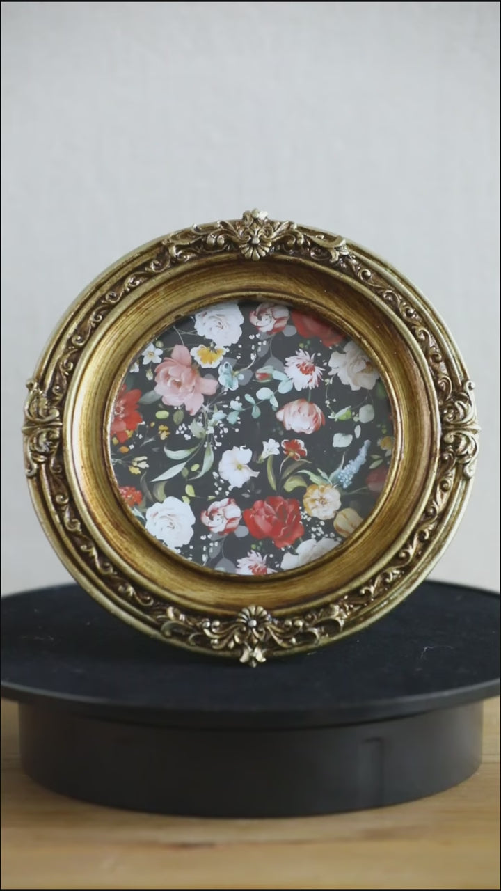 French Rococo Round Frame